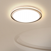Circular Flush Mount Ceiling Light Simple Acrylic 14