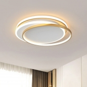 Acrylic Ring Flushmount Lighting Contemporary LED Flush Mount Ceiling Fixture for Bedroom