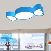 Candy Kindergarten LED Ceiling Light Acrylic Cartoon Flush Mounted Light Fixture