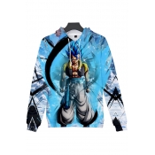 Popular Hoodie Anime 3D Printed Pouch Pocket Long Sleeve Relaxed Fit Hoodie for Men