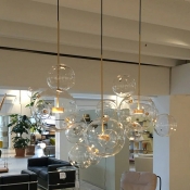 Irregular Glass Spherical Chandelier Contemporary Pendant Light Fixture