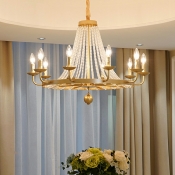 Designer Style Chandelier 10 Head Vintage Ceiling Chandelier for Bedroom Living Room