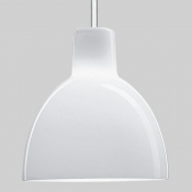 1 Light Dome White Minimalist Pendant Light Modern Nordic Hanging Ceiling Lights for Bedroom