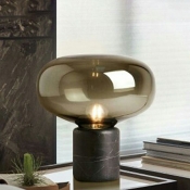 Modernism Nights and Lamp 1 Head Glass Table Light for Bedroom Living Room