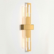 Modern Style LED Wall Sconce Light Minimalism Style Metal Acrylic Warm Light Wall Light for Living Room