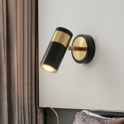 Creative Metal Rotatable Wall Lamp for Corridor Bedroom Bedside and Background Wall
