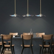 Modern Style LED Pendant Light Nordic Style Metal Glass Hanging Light for Bedside Coffee Shop