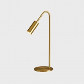 Gold Metal Nightstand Lamp Contemporary Minimalism Nights and Lamp for Dinning Room