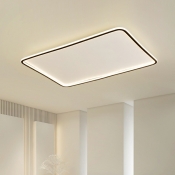 1-Light Flush Mount Modernist Style Geometric Shape Metal Ceiling Light Fixture