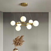 Hanging Light Traditional Style Glass Pendant Light Kit for Living Room
