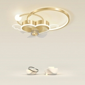 Contemporary Flush Mount Ceiling Light Fixture Heart Ceiling Light Fan Fixtures