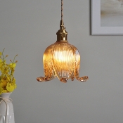 1-Light Hanging Ceiling Lights Minimalist Style Bell Shape Metal Suspension Pendant