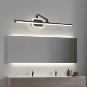 Nordic LED Vanity Light Minimalist Wall Mounted Mirror Front for Bathroom