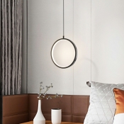 Linear Hanging Pendant Lights Modern LED Minimalism Suspension Pendant for Bedroom