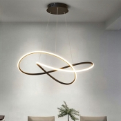 Linear Shape Chandelier Lighting LED Modern Suspended Lighting Fixture