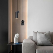 1-Light Hanging Ceiling Lights Minimalist Style Geometric Shape Metal Pendant Light Fixture