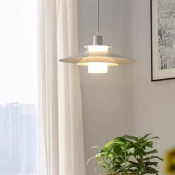 1-Light Hanging Light Kit Modern Style Geometric Shape Metal Pendant Ceiling Lighting
