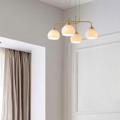 Vintage Glass Chandelier Lighting Fixtures Industrial Hanging Light Fixtures for Living Room