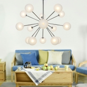 Globe Shape Chandelier Pendant Lights with Glass Shade Pendant Light Fixtures