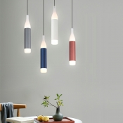 Nordic Multicolor Bottle-shaped Single Pendant Creative LED Hanging Lamp