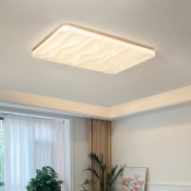 1 Light Flush Light Fixtures Simplistic Style Geometric Shape Acrylic Ceiling Mounted Lights