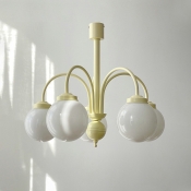 Post-modern Minimalist Metal Chandelier French Creative Ball  Chandelier for Living Room