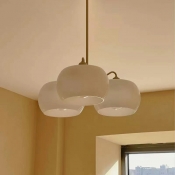 Hanging Lighting Kit Traditional Style Glass Pendant Chandelier for Living Room