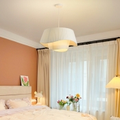 Cocoon Ceiling Pendant Lamp Modern Fabric Restaurant Bedroom Suspended Light