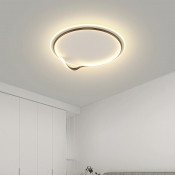 2 Lights Minimalism Style Geometric Shape Metal Flush Mount Light Fixture