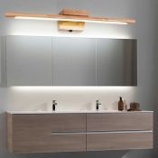Modern Minimalist Wooden Bar Vanity Lamp for Bathroom and Powder Room