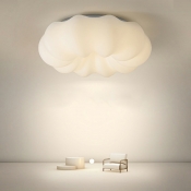 1 Light Kids Style Cloud Shape Metal Flush Mount Ceiling Light