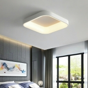 Modern Style Square Shape 1 Light LED Flush Ceiling Light for Bedroom