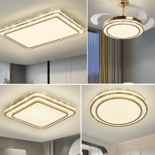 Gorgeous Geometric LED Flush Mount Light Fixtures with Acrylic Shade