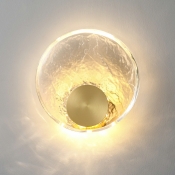Modern Round Shape 1 Light Crystal Wall Mounted Light for Bedroom