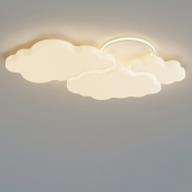 Cloud Kids Flush Mount Ceiling Light Fixtures Metal for Bed Room