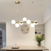Modern Style Globle Shape Glass Pendant Lighting Fixtures for Dining Room