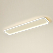 LED Contemporary Ceiling Light Simple Linear Pendant Light Fixture for Office