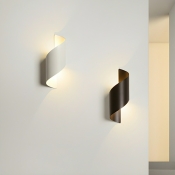 Modern Up & Down 2-Light Wall Lamp in Warm Light with Acrylic-Shade
