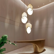 Modern Metal LED Pendant Light with Acrylic Shade and Adjustable Hanging Length for Stylish Ambiance