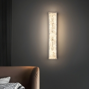 Modern Hardwired Wall Sconce with Third Gear Color Temperature and Clear Resin Shade