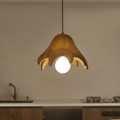 Modern Pendant Light with 3 LED/Incandescent/Fluorescent Lights and Resin Shade