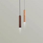 Modern Wood LED Pendant Light with Adjustable Hanging Length for a Stylish Home