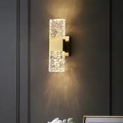Elegant LED Wall Lamp with Crystal Shade for Modern Home Decor