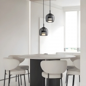 Modern LED Pendant with Clear Glass Shade and Adjustable Hanging Length