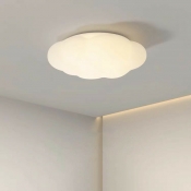 Contemporary Simple Metal Flush Mount Ceiling Light with Integrated Led