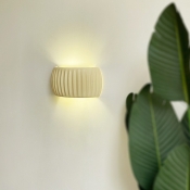 Modern Simple Wall Sconce with Resin Lampshade for Living Room