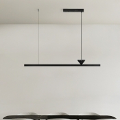 Modern Led Metal Island Light with Adjustable Hanging Length for Dining Room