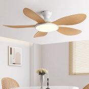 Scandinavian Led Ceiling Fans with Acrylic Shade for Living Room