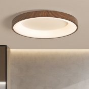 Simple Metal Circular Flushmount  Ceiling Light Fixture with Direct Wired Electric for Residential Use