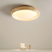 Art Deco Metal Round Surface Mount Ceiling Lighting with Direct Wired Electric for Bedroom